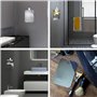 2 Pièces Miroir De Rasage Miroir De Voyage Miroir De Douche Anti-Buée Miroir De Rasage Pour Salle De Bains Miroir De Rasage De S