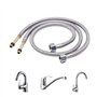 Tuyaux de Raccordement Flexible Monobloc Tuyau Tressé M10 x 1/2 '' BSP 60cm Tuyaux d'arrivée d'eau Tuyau Flexible Robinet Lavabo