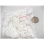 Lot de 50 boutons-pression T8 en résine plastique blanc 1,4 cm