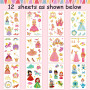 12 Feuilles Métallique Paillettes Tatouage Temporaire Pour Cadeaux Jouets Décoration