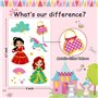 Leesgel Decoration Anniversaire Princesse, 12 Feuilles Métallique Paillettes Tatouage Temporaire Pour Cadeaux Jouets Décoration 
