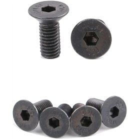 Lot de 8 vis de montage noires pour pédales de vélo SPD autobloquantes en acier