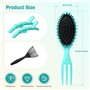 Brosse à Cheveux en Poils de Sanglier pour Fixer et Modeler les Boucles