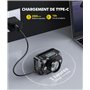 Rolgno Lampe Frontale Rechargeable, [6 Modes d'Éclairage] Lampe Frontale LED Ultra Puissante, Capteur de Mouvement, IPX4 Étanche
