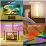 Barre lumineuse RVB, Eukee Lot de 2 RGB Bureau, Barre Lumineuse Intelligente avec Différents Effets de Lumière et Modes Musicaux