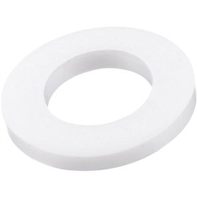 Lot de 20 joints plats en nylon blanc - Rondelles rondes en silicone - Rondelles plates - Rondes - Pour poignées de porte de sal