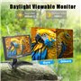 Suprlipy Mini Moniteur HDMI 10,1 Pouces 1920x1200 IPS boîtier en métal écran LCD Prend en Charge l'entrée HDMI/VGA/AV/BNC avec t