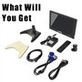 Suprlipy Mini Moniteur HDMI 10,1 Pouces 1920x1200 IPS boîtier en métal écran LCD Prend en Charge l'entrée HDMI/VGA/AV/BNC avec t