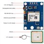 GY-NEO6MV2 NEO-6M Lot de 3 modules de commande de vol GPS 3 V-5 V avec antenne en céramique super puissante pour Arduino EEPROM 