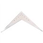 Alnicov Lotmusic Chevalet de guitare 6 cordes en V Compatible avec accessoires de guitare Flying V Argenté