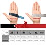 4UMOR Gants Cyclisme avec Gel Rembourré Doigt Complet - Gants Sport Respirant Souple Anti-Choc à Écran Tactile pour Vélo, VTT, B