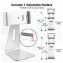 AboveTEK Support de Tablette Réglable - Stand en Aluminium pour iPad, Compatible avec iPad de 7 à 12,9 Pouces Pro Air Mini, idéa