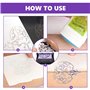 KLYNGTSK 50 Feuilles Papier Transfert Tatouage Imprimable Papier de Transfert Thermique A4 Feuille Carbone Tatouage Non Toxique 