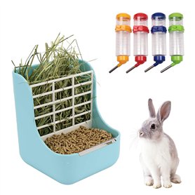 NO 1 Mangeoire à Foin Lapin 1 Distributeur DEau pour Petits Animaux