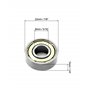 Roulement a Bille,8 PCS Roulement de Planche à Roulettes 608RS ABEC-9 Longboard Roller Double Blindé Roulements de Patin en Méta