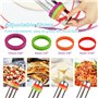 QOUBNIC Rouleau à Pâtisserie en Acier Inoxydable, 43.2cm Rouleau à Pâtisserie Antiadhésif Anneaux Réglables (2-8 mm) Tapis Silic