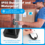 VFANDV Sonnette sans Fil, Mini Sonnette de Porte IP65 Exterieur Étanche Carillon,5 Niveaux Volumes 55 Mélodies pour Maison, Hôte