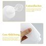 Lot de 4 bouteilles de voyage de 200 ml rechargeables avec bouchon à rabat - En plastique transparent - Pour maquillage, gel dou