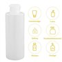 Lot de 4 bouteilles de voyage de 200 ml rechargeables avec bouchon à rabat - En plastique transparent - Pour maquillage, gel dou