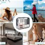 Lot de 17 bouteilles de voyage à remplir, en silicone, kit de voyage avec autorisation TSA - Rechargeables - Gadgets de voyage -