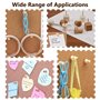 Lot de 162 punaises en bois, 6 styles, clous en acier pour plaque de liège, punaises, tête en bois, punaises avec boîte de range