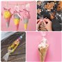 Transparent OPP Pochette Emballage Bonbon avec liens torsadés pour em