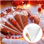 Lot de 100 sachets en plastique transparent de 13 x 25 cm, Transparent OPP Pochette Emballage Bonbon avec liens torsadés pour em
