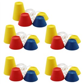 AMANDELIZABE Jumbo Lot de 20 tees de golf en caoutchouc - Différentes hauteurs et couleurs - Pour les jours glaciaux