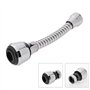 Aérateur de robinet, 360 rotation pivotante économiseur d'eau robinet aérateur diffuseur robinet buse filtre adaptateur remplace