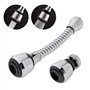 Aérateur de robinet, 360 rotation pivotante économiseur d'eau robinet aérateur diffuseur robinet buse filtre adaptateur remplace