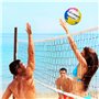 Runleaps Ballon de volleyball de plage officiel taille 5 souple et imperméable en polyuréthane pour intérieur, extérieur, piscin
