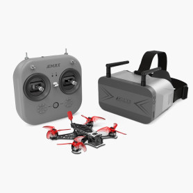 EMAX Tinyhawk 3 Plus Freestyle Drone RTF Kit Ready To Fly FPV Analogique Drone Mini Racing Quadricoptère Cadre en Fibre de Carbo