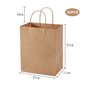 Sac en Papier Kraft Vintage - 30 Pièces Sac Pochette Cadeau avec Poignée - 27 x 21 x 11 cm
