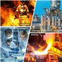 Scondaor Détecteur de fuite de gaz pour H2S CO O2 et LEL, détecteur de gaz portable avec alarmes audibles, visuelles et vibrante