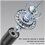 Corde à Sauter Adulte 360° avec Double Roulement à Billes et Poignées en Aluminium Antidérapante