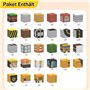 Souvik Blocs de Construction Magnétiques Enfants 136 Pièces – Jouet Éducatif STEM 3+ Ans, Cubes Magnétiques à Empiler, Cadeau Mo