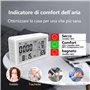 Détecteur Portable 3 en 1 Monoxyde Carbone,Température Humidité Tuya WiFi,Hygromètre Thermomètre Numériques Sans fil,Moniteur Te