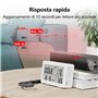 Détecteur Portable 3 en 1 Monoxyde Carbone,Température Humidité Tuya WiFi,Hygromètre Thermomètre Numériques Sans fil,Moniteur Te