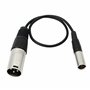 mini XLR mâle 3 broches vers carte XLR 3 broches Nong mâle pour appareil photo