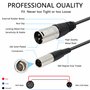 Câble de microphone mini XLR mâle vers XLR mâle, mini XLR mâle 3 broches vers carte XLR 3 broches Nong mâle pour appareil photo 