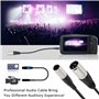 Câble de microphone mini XLR mâle vers XLR mâle, mini XLR mâle 3 broches vers carte XLR 3 broches Nong mâle pour appareil photo 