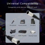 Câble de microphone mini XLR mâle vers XLR mâle, mini XLR mâle 3 broches vers carte XLR 3 broches Nong mâle pour appareil photo 