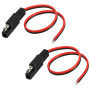 MEIRIYFA Lot de 2 câbles d'extension SAE - Connecteur de déconnexion rapide SAE - Câble d'extension pour panneau solaire - 30 cm