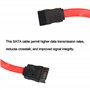 MEIRIYFA Câble d'extension SATA 7 broches mâle vers SATA femelle, 2 câbles d'extension de données SATA 7 broches – 50 cm