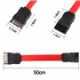 MEIRIYFA Câble d'extension SATA 7 broches mâle vers SATA femelle, 2 câbles d'extension de données SATA 7 broches – 50 cm
