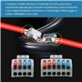 Dreamark 8 pièces Compact Connecteur Pince Électrique 2 Modèles Compact Pinces Câble Connecteur Pour Conducteur Électrique Borni