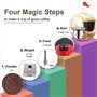 2 filtres à capsules de café réutilisables en acier inoxydable pour Nespresso Lattissima inissia Essenza