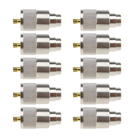 OTOTEC 10x PL259 Connecteur UHF à Souder Brancher sur Un Connecteurs Mâle avec Réducteur pour Câble Coaxial Rg8x CB Radio Antenn