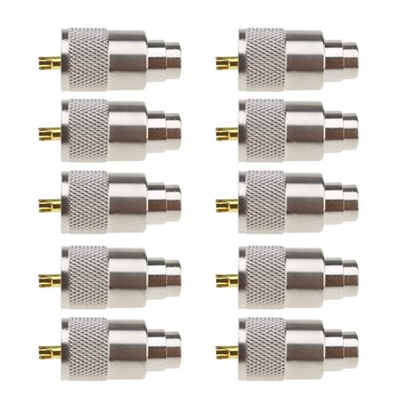 OTOTEC 10x PL259 Connecteur UHF à Souder Brancher sur Un Connecteurs Mâle avec Réducteur pour Câble Coaxial Rg8x CB Radio Antenn
