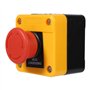 Nikou Interrupteur d'Arrêt d'Urgence de Signe Rouge, Bouton Poussoir Résistant aux Intempéries, 660V 10A, Plastique Coup de Poin